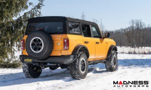 Ford Bronco Rock Sliders - 4 Door - Trail Slider Step System - Textured Black - N Fab 